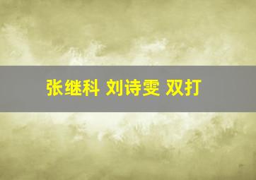 张继科 刘诗雯 双打